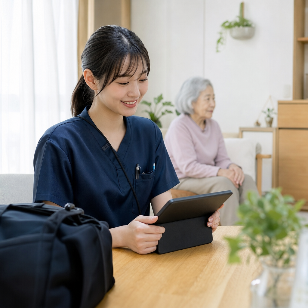 未経験でも働ける訪問看護は記録の軽さで続く