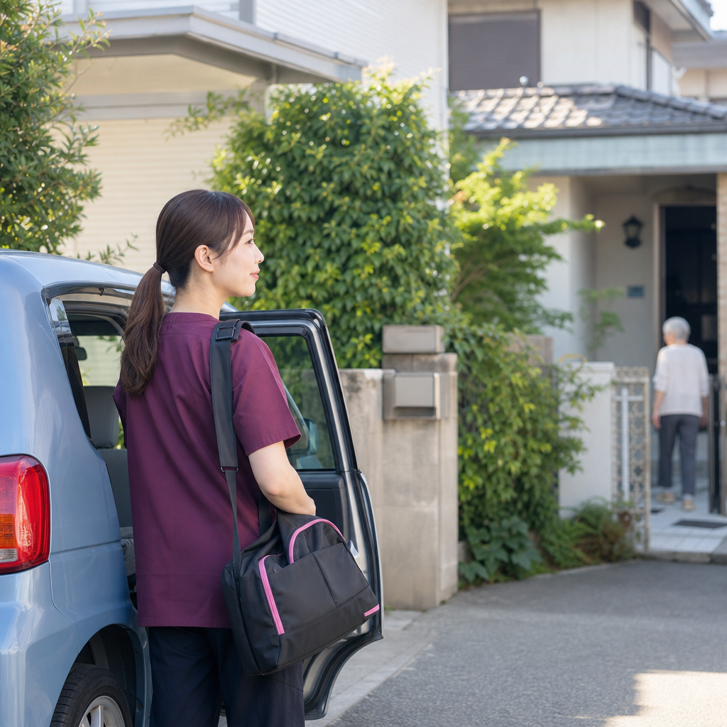 直行直帰できる訪問看護で地域に集中する働き方